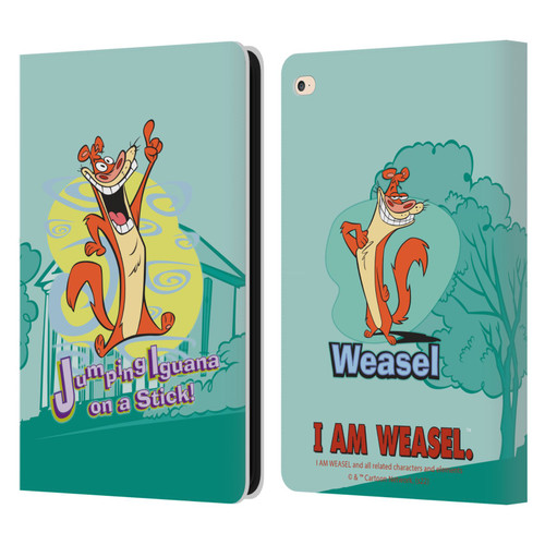 I Am Weasel. Graphics Jumping Iguana On A Stick Leather Book Wallet Case Cover For Apple iPad Air 2 (2014)