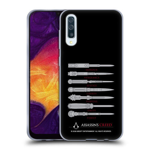 Assassin's Creed Legacy Typography Blades Soft Gel Case for Samsung Galaxy A50/A30s (2019)