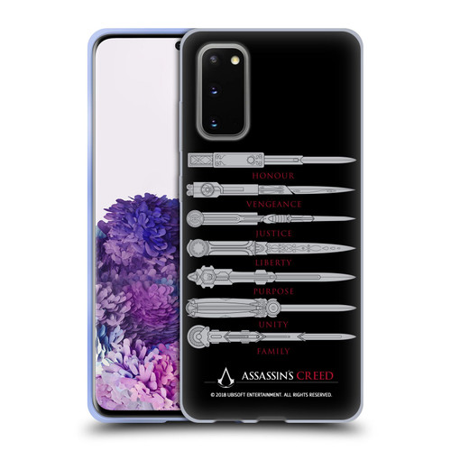 Assassin's Creed Legacy Typography Blades Soft Gel Case for Samsung Galaxy S20 / S20 5G