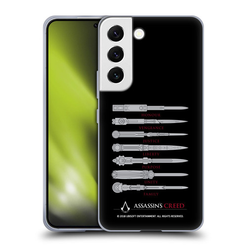 Assassin's Creed Legacy Typography Blades Soft Gel Case for Samsung Galaxy S22 5G