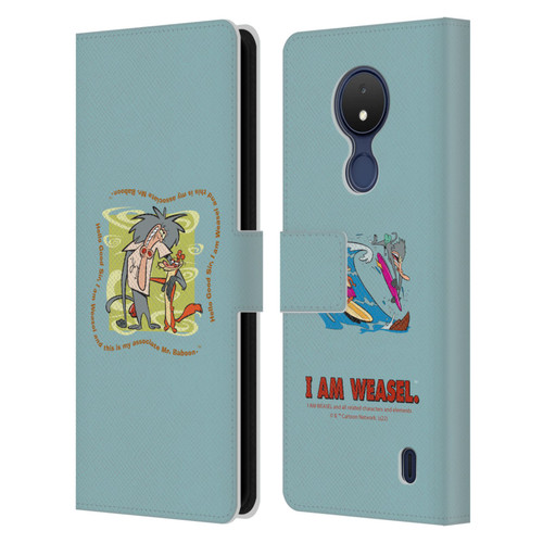 I Am Weasel. Graphics Hello Good Sir Leather Book Wallet Case Cover For Nokia C21