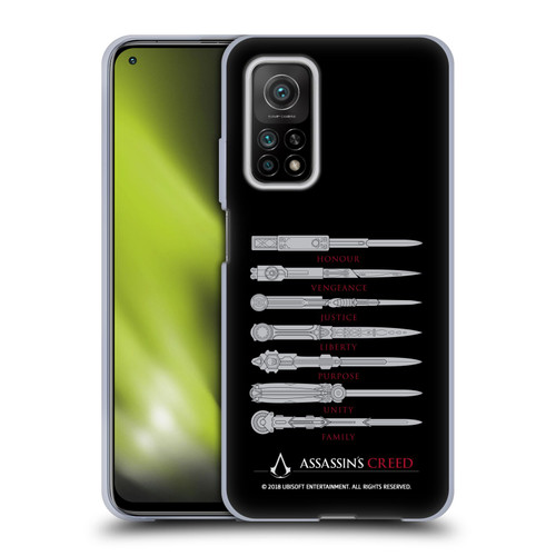 Assassin's Creed Legacy Typography Blades Soft Gel Case for Xiaomi Mi 10T 5G
