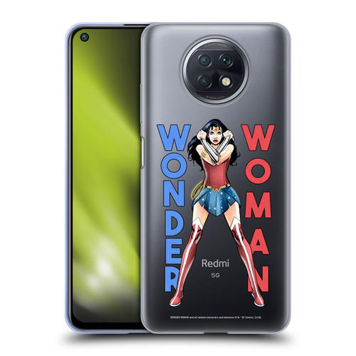 Wonder Woman DC Comics Character Art Stand 2 Soft Gel Case for Xiaomi Redmi Note 9T 5G