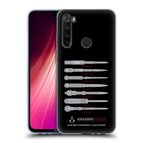 Assassin's Creed Legacy Typography Blades Soft Gel Case for Xiaomi Redmi Note 8T