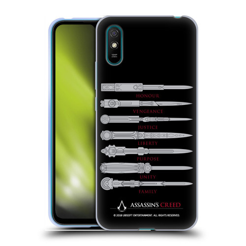 Assassin's Creed Legacy Typography Blades Soft Gel Case for Xiaomi Redmi 9A / Redmi 9AT