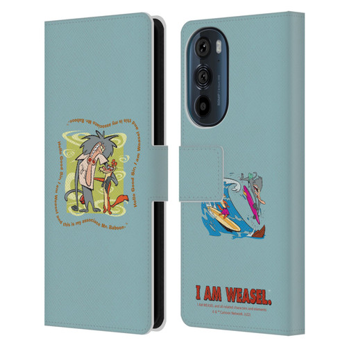 I Am Weasel. Graphics Hello Good Sir Leather Book Wallet Case Cover For Motorola Edge 30