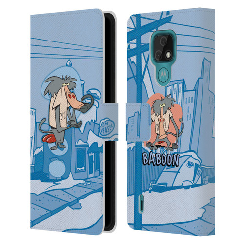 I Am Weasel. Graphics What Is It I.R Leather Book Wallet Case Cover For Motorola Moto E7