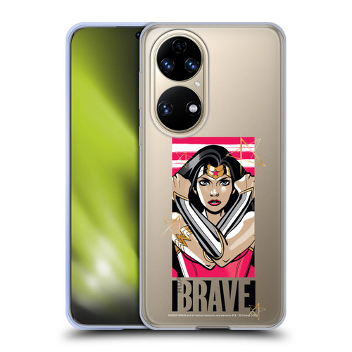 Wonder Woman DC Comics Graphic Arts Brave Soft Gel Case for Huawei P50