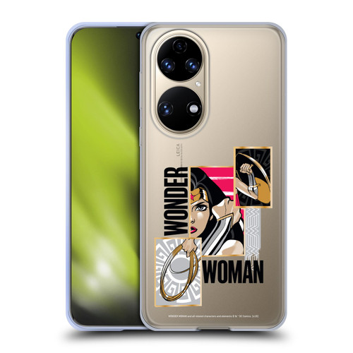 Wonder Woman DC Comics Graphic Arts Weapons Soft Gel Case for Huawei P50