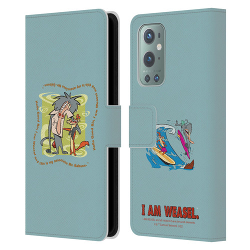 I Am Weasel. Graphics Hello Good Sir Leather Book Wallet Case Cover For OnePlus 9