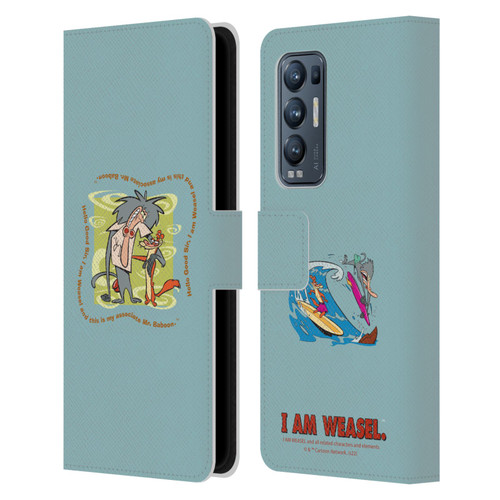 I Am Weasel. Graphics Hello Good Sir Leather Book Wallet Case Cover For OPPO Find X3 Neo / Reno5 Pro+ 5G