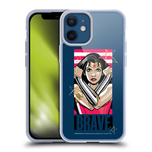 Wonder Woman DC Comics Graphic Arts Brave Soft Gel Case for Apple iPhone 12 Mini