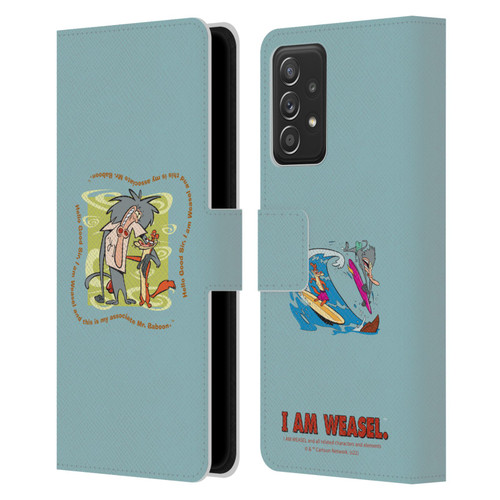 I Am Weasel. Graphics Hello Good Sir Leather Book Wallet Case Cover For Samsung Galaxy A52 / A52s / 5G (2021)