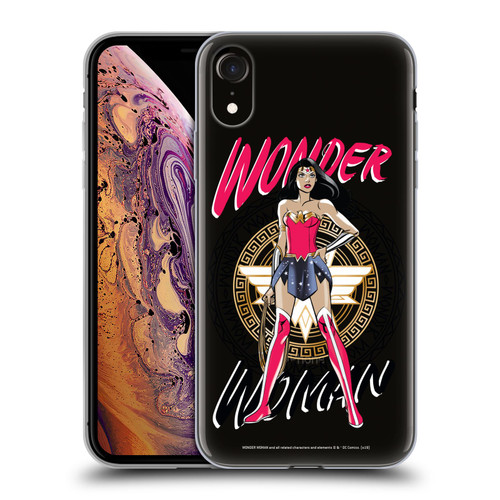 Wonder Woman DC Comics Graphic Arts Shield 3 Soft Gel Case for Apple iPhone XR