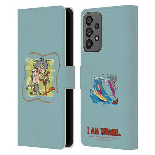 I Am Weasel. Graphics Hello Good Sir Leather Book Wallet Case Cover For Samsung Galaxy A73 5G (2022)