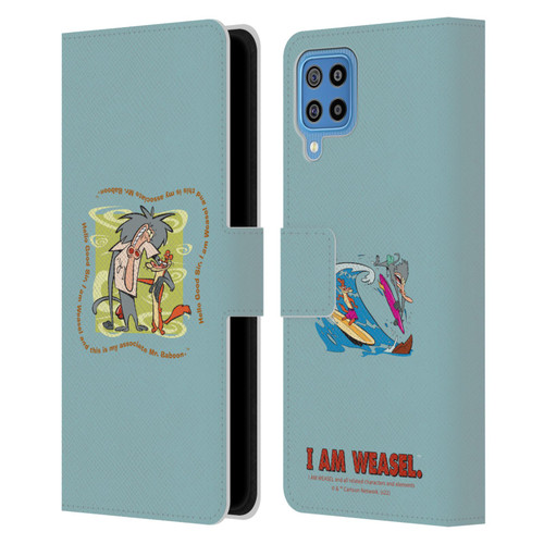 I Am Weasel. Graphics Hello Good Sir Leather Book Wallet Case Cover For Samsung Galaxy F22 (2021)