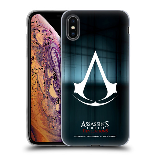 Assassin's Creed Revelations Logo Animus Black Room Soft Gel Case for Apple iPhone XS Max