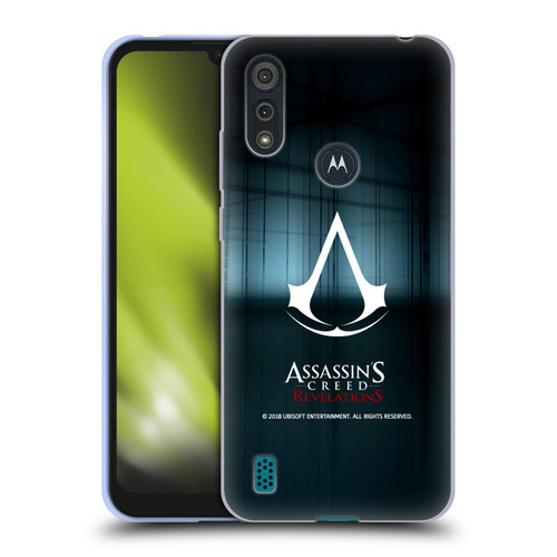 Assassin's Creed Revelations Logo Animus Black Room Soft Gel Case for Motorola Moto E6s (2020)