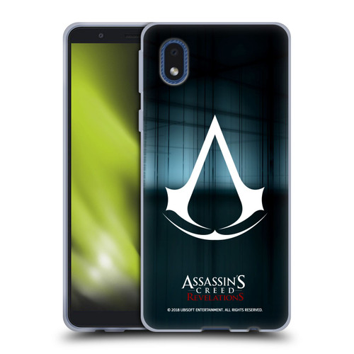 Assassin's Creed Revelations Logo Animus Black Room Soft Gel Case for Samsung Galaxy A01 Core (2020)