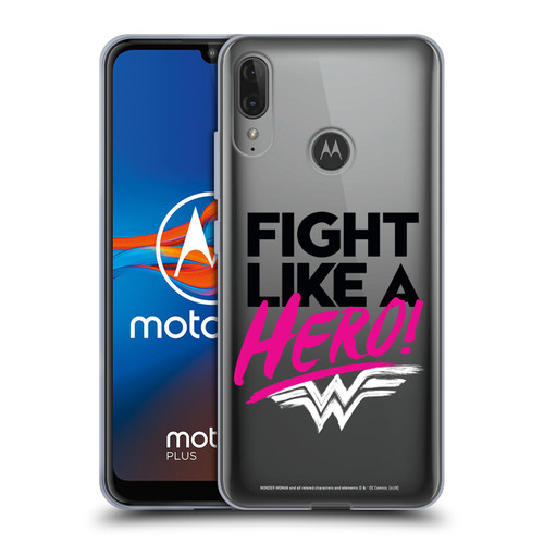 Wonder Woman DC Comics Graphic Arts Hero Soft Gel Case for Motorola Moto E6 Plus