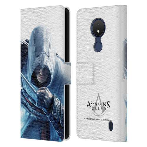 Assassin's Creed Key Art Altaïr Hidden Blade Leather Book Wallet Case Cover For Nokia C21