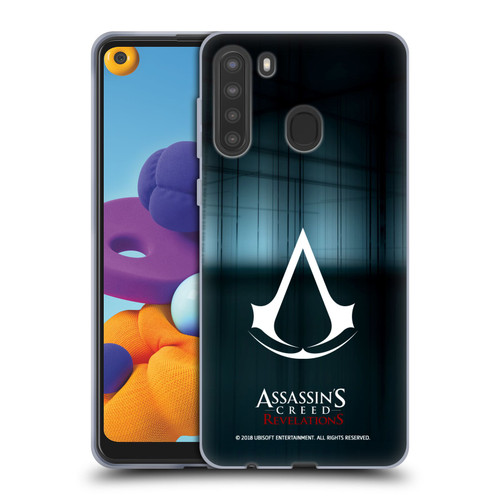 Assassin's Creed Revelations Logo Animus Black Room Soft Gel Case for Samsung Galaxy A21 (2020)