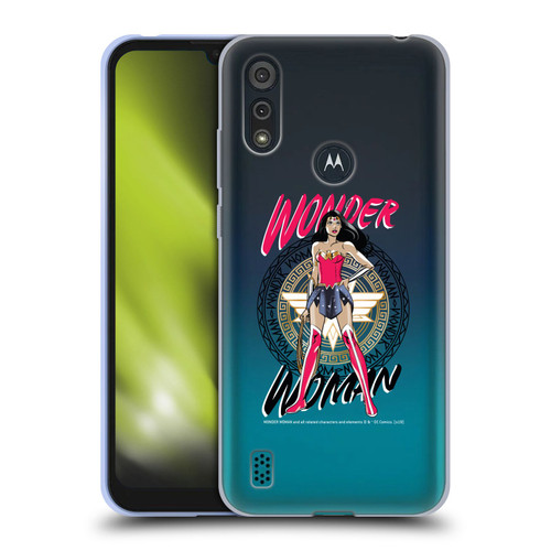 Wonder Woman DC Comics Graphic Arts Shield 3 Soft Gel Case for Motorola Moto E6s (2020)