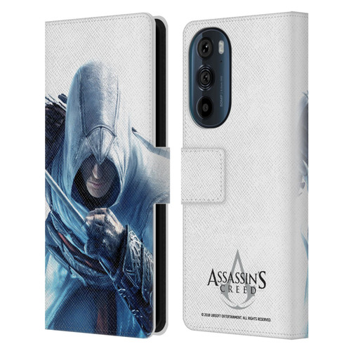 Assassin's Creed Key Art Altaïr Hidden Blade Leather Book Wallet Case Cover For Motorola Edge 30
