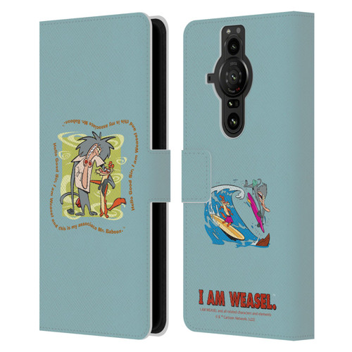 I Am Weasel. Graphics Hello Good Sir Leather Book Wallet Case Cover For Sony Xperia Pro-I