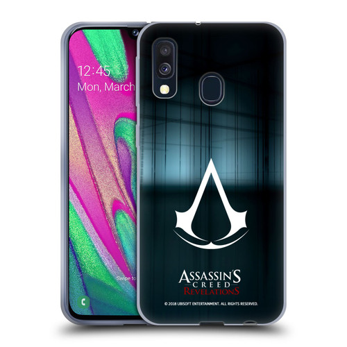 Assassin's Creed Revelations Logo Animus Black Room Soft Gel Case for Samsung Galaxy A40 (2019)
