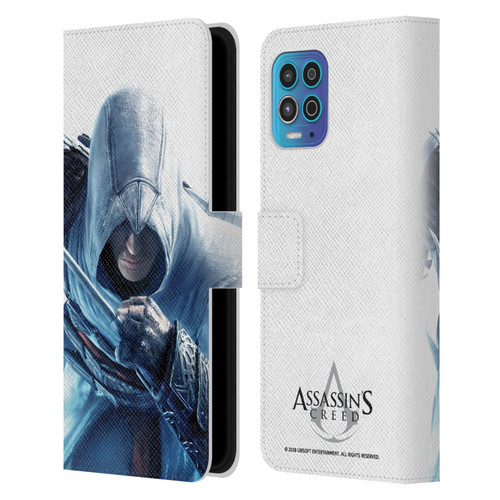 Assassin's Creed Key Art Altaïr Hidden Blade Leather Book Wallet Case Cover For Motorola Moto G100