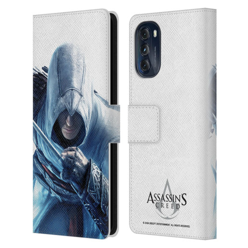 Assassin's Creed Key Art Altaïr Hidden Blade Leather Book Wallet Case Cover For Motorola Moto G (2022)