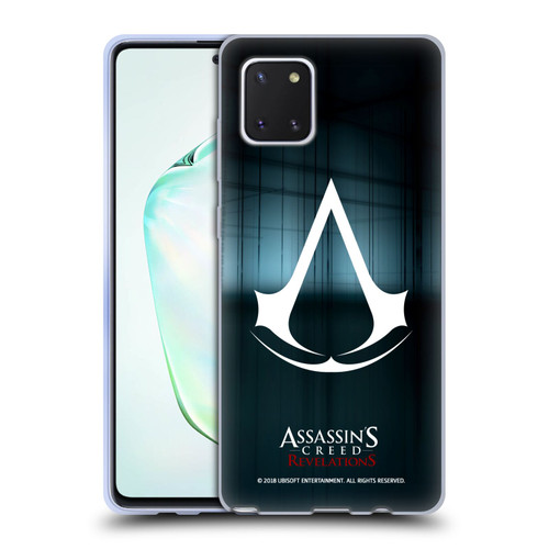 Assassin's Creed Revelations Logo Animus Black Room Soft Gel Case for Samsung Galaxy Note10 Lite