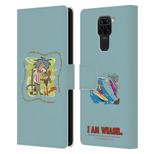 I Am Weasel. Graphics Hello Good Sir Leather Book Wallet Case Cover For Xiaomi Redmi Note 9 / Redmi 10X 4G