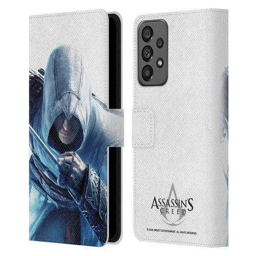 Assassin's Creed Key Art Altaïr Hidden Blade Leather Book Wallet Case Cover For Samsung Galaxy A73 5G (2022)