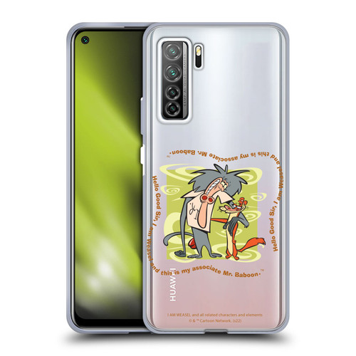 I Am Weasel. Graphics Hello Good Sir Soft Gel Case for Huawei Nova 7 SE/P40 Lite 5G