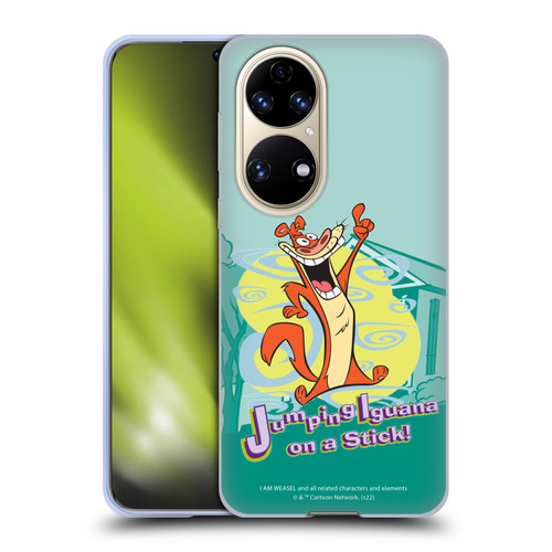 I Am Weasel. Graphics Jumping Iguana On A Stick Soft Gel Case for Huawei P50