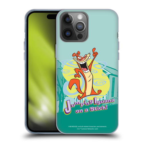 I Am Weasel. Graphics Jumping Iguana On A Stick Soft Gel Case for Apple iPhone 14 Pro Max
