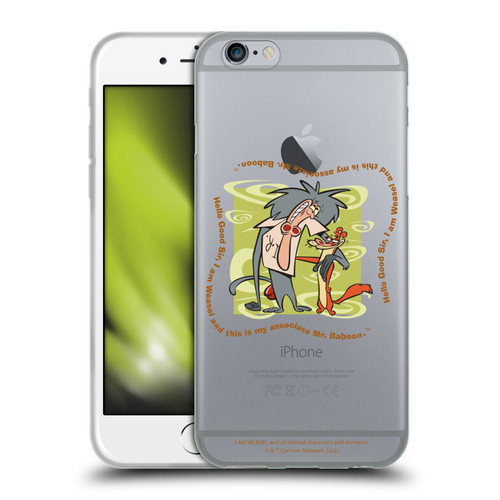 I Am Weasel. Graphics Hello Good Sir Soft Gel Case for Apple iPhone 6 / iPhone 6s
