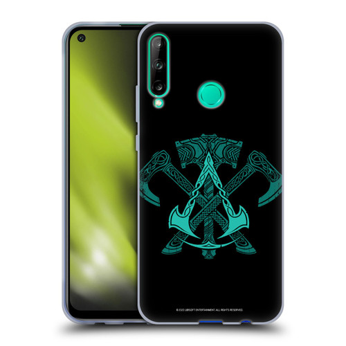 Assassin's Creed Valhalla Symbols And Patterns ACV Weapons Soft Gel Case for Huawei P40 lite E