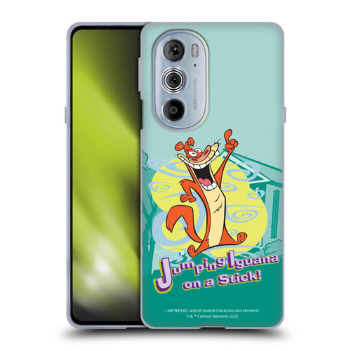 I Am Weasel. Graphics Jumping Iguana On A Stick Soft Gel Case for Motorola Edge X30