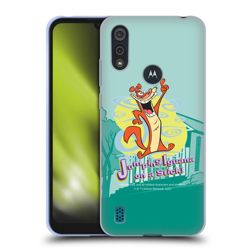I Am Weasel. Graphics Jumping Iguana On A Stick Soft Gel Case for Motorola Moto E6s (2020)