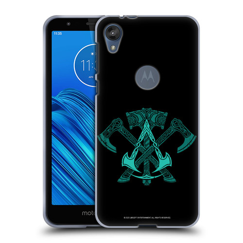 Assassin's Creed Valhalla Symbols And Patterns ACV Weapons Soft Gel Case for Motorola Moto E6