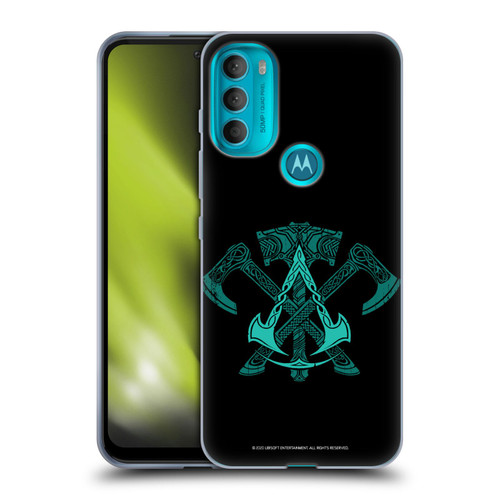 Assassin's Creed Valhalla Symbols And Patterns ACV Weapons Soft Gel Case for Motorola Moto G71 5G