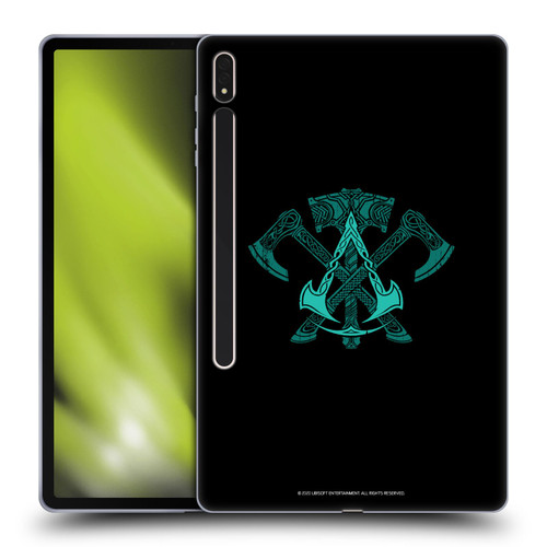 Assassin's Creed Valhalla Symbols And Patterns ACV Weapons Soft Gel Case for Samsung Galaxy Tab S8 Plus