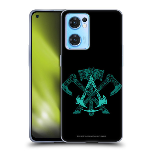 Assassin's Creed Valhalla Symbols And Patterns ACV Weapons Soft Gel Case for OPPO Reno7 5G / Find X5 Lite