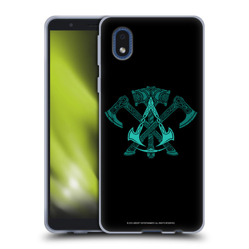 Assassin's Creed Valhalla Symbols And Patterns ACV Weapons Soft Gel Case for Samsung Galaxy A01 Core (2020)