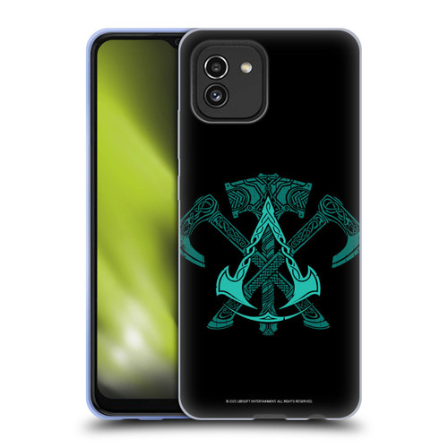 Assassin's Creed Valhalla Symbols And Patterns ACV Weapons Soft Gel Case for Samsung Galaxy A03 (2021)