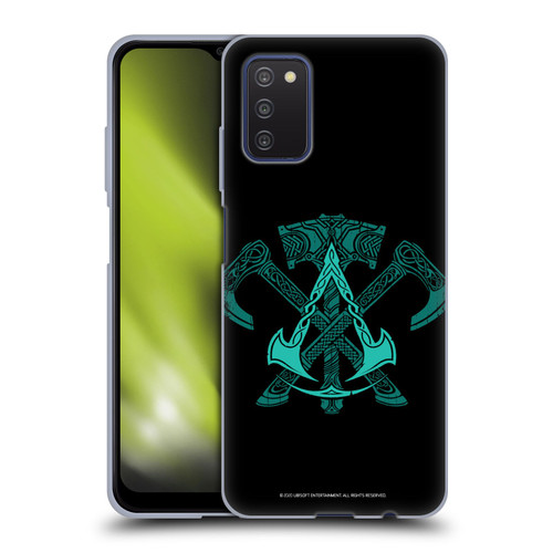 Assassin's Creed Valhalla Symbols And Patterns ACV Weapons Soft Gel Case for Samsung Galaxy A03s (2021)