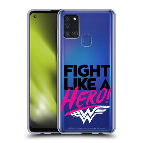 Wonder Woman DC Comics Graphic Arts Hero Soft Gel Case for Samsung Galaxy A21s (2020)